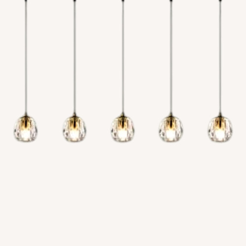 Used Modern Crystal Island Chandelier Pendant Light  for sale on AptDeco