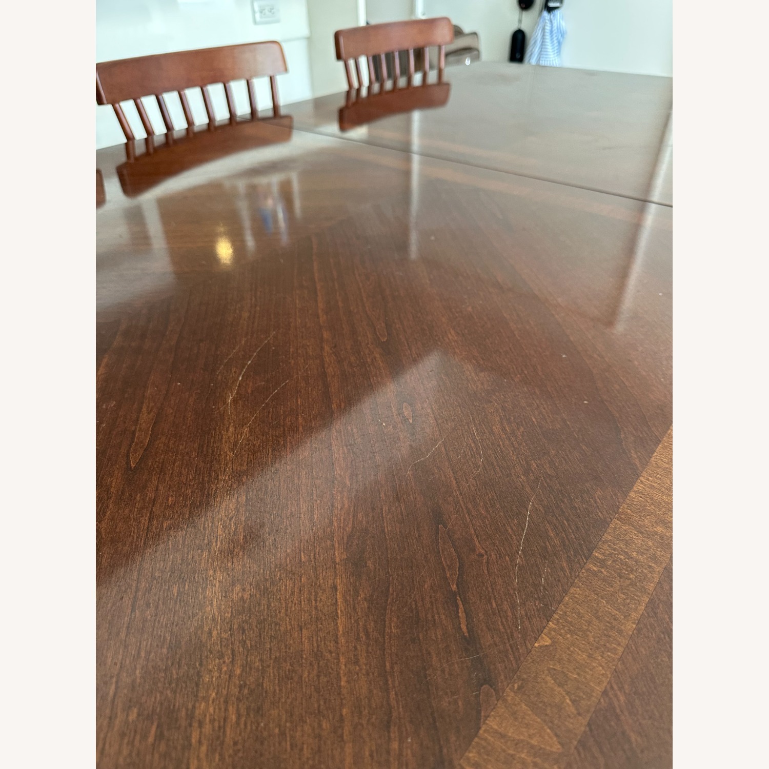 American Drew Extendable Dining Table + 6 Chairs - image-3