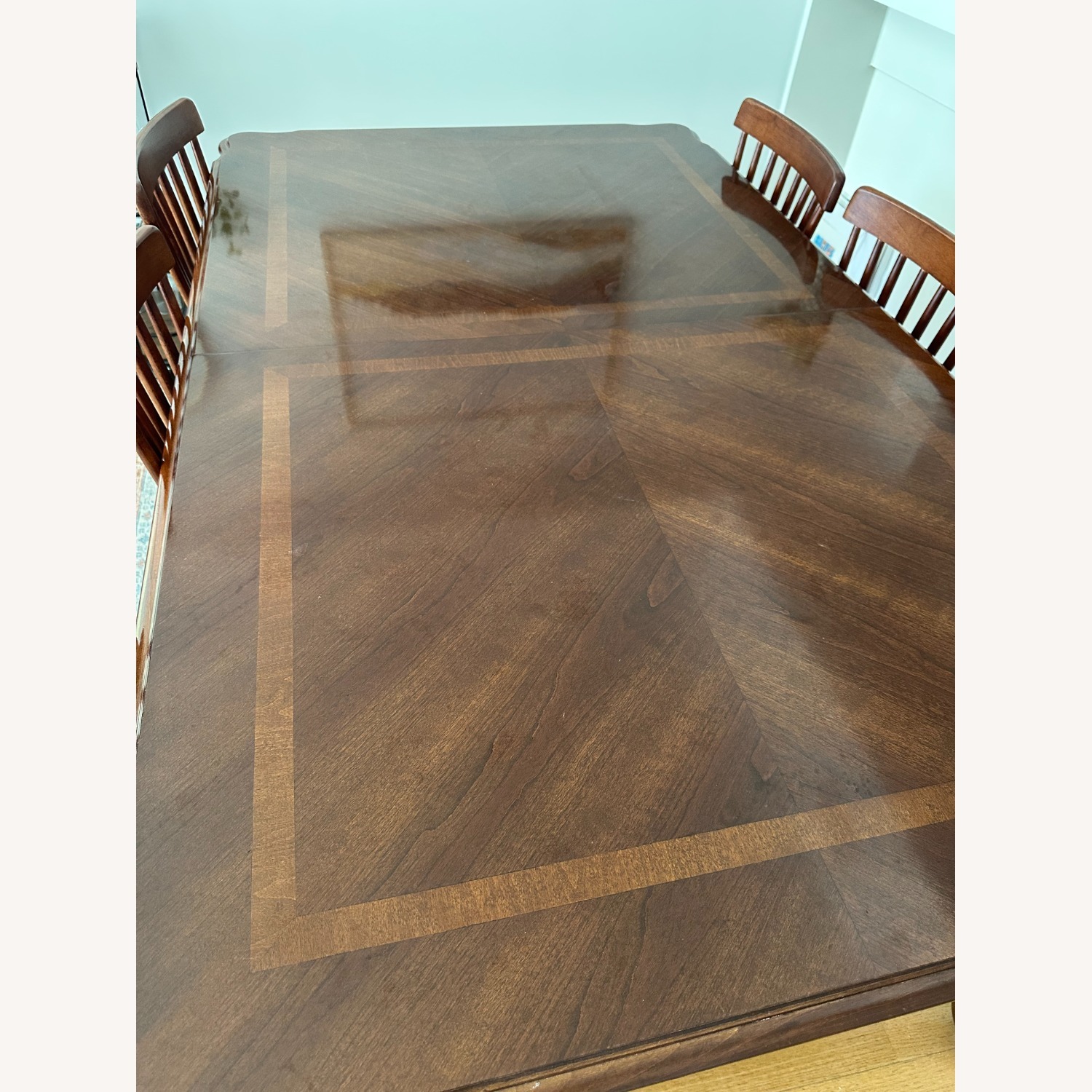 American Drew Extendable Dining Table + 6 Chairs - image-6