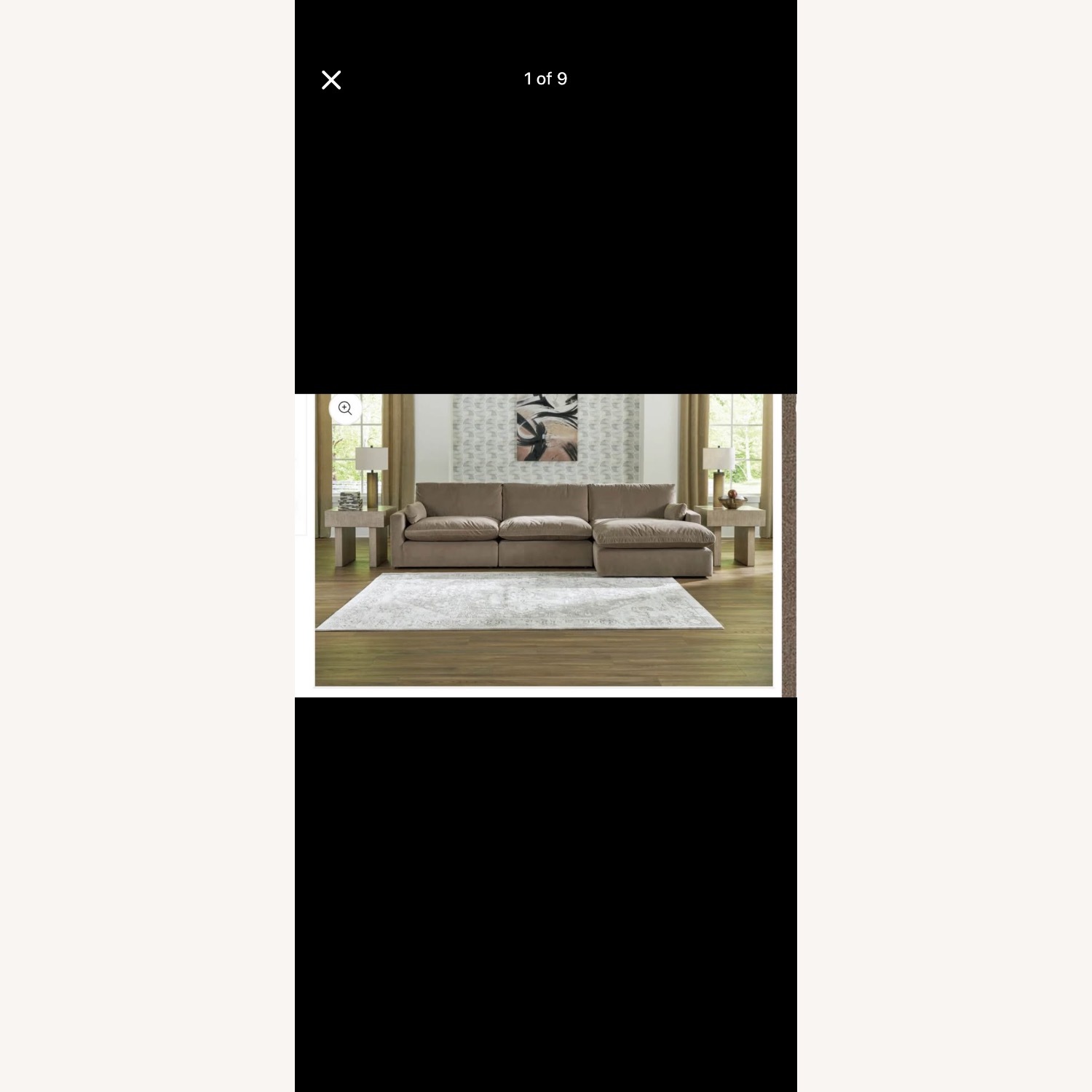 Ashley Sophie Modular Sectional Sofa w Chaise - image-1