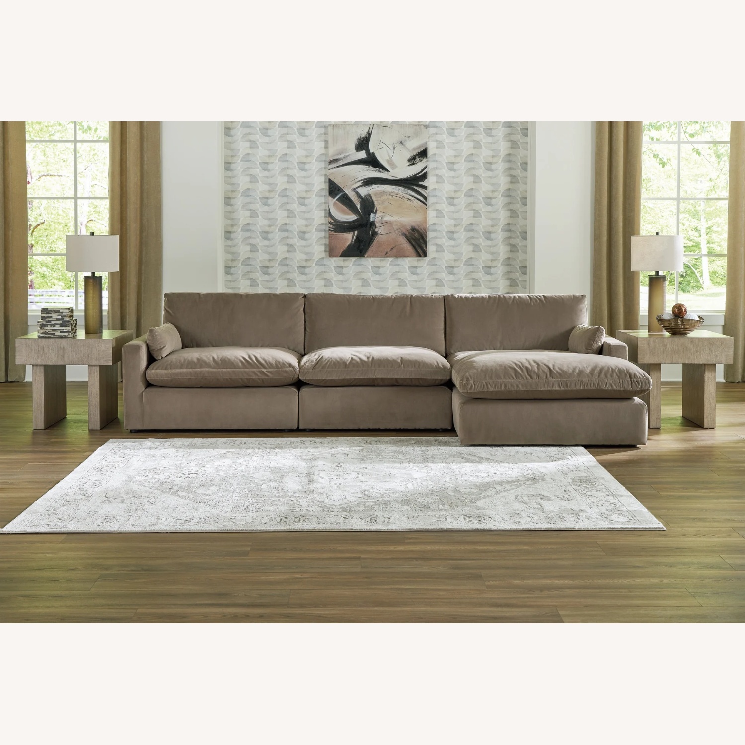 Ashley Sophie Modular Sectional Sofa w Chaise - image-6