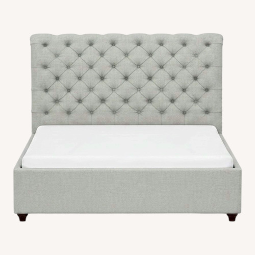 Used Pottery Barn Chesterfield Tufted King Bed for sale on AptDeco