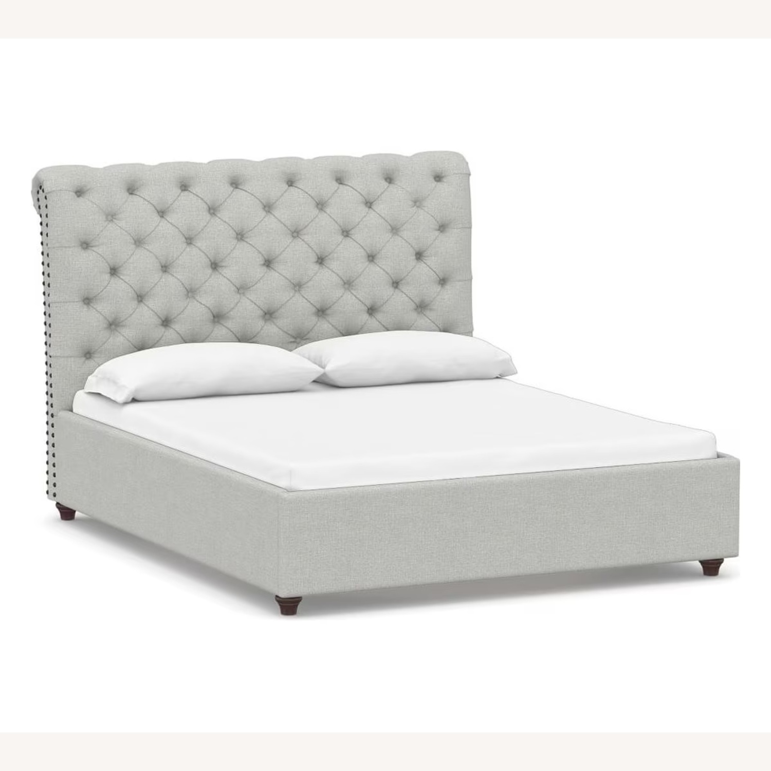 Pottery Barn Chesterfield Tufted King Bed - image-4