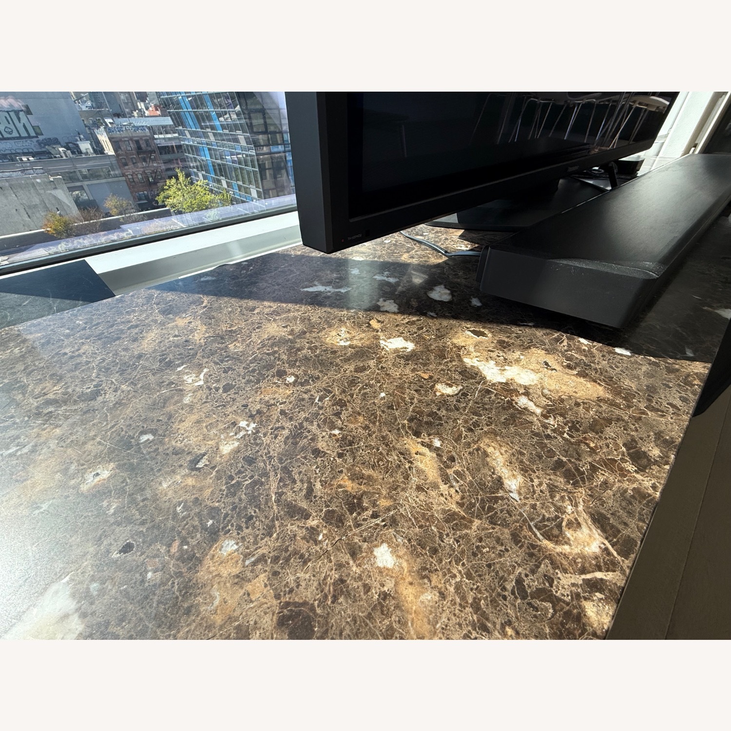Flexform ‘FLY’ Marble Top Entertainment Stand - image-5