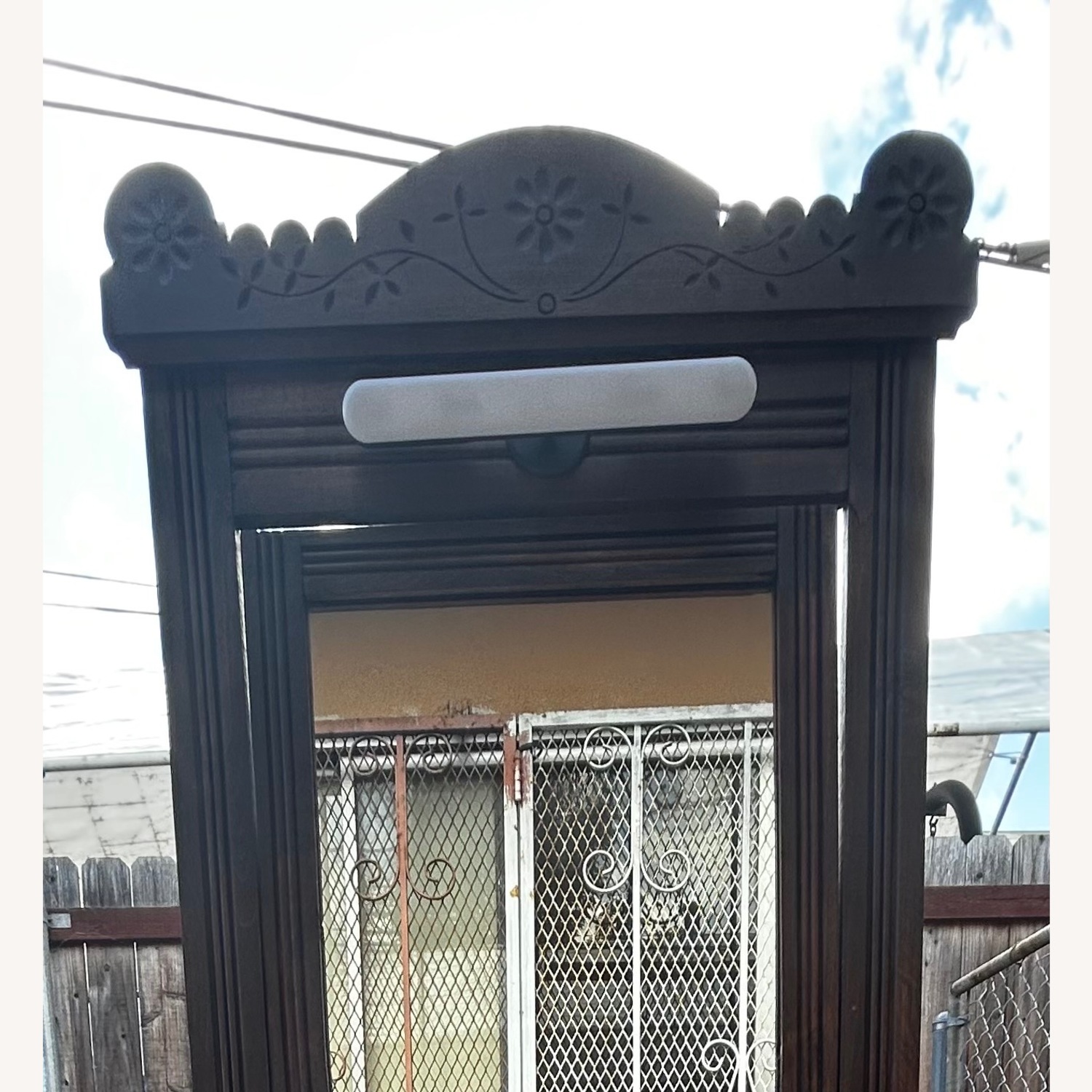 Vintage/Antique Dark Brown Wood Dresser - image-4