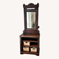 Vintage/Antique Dark Brown Wood Dresser