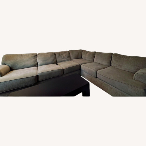 Used Light Gray Fabric 2 Piece Sectional for sale on AptDeco