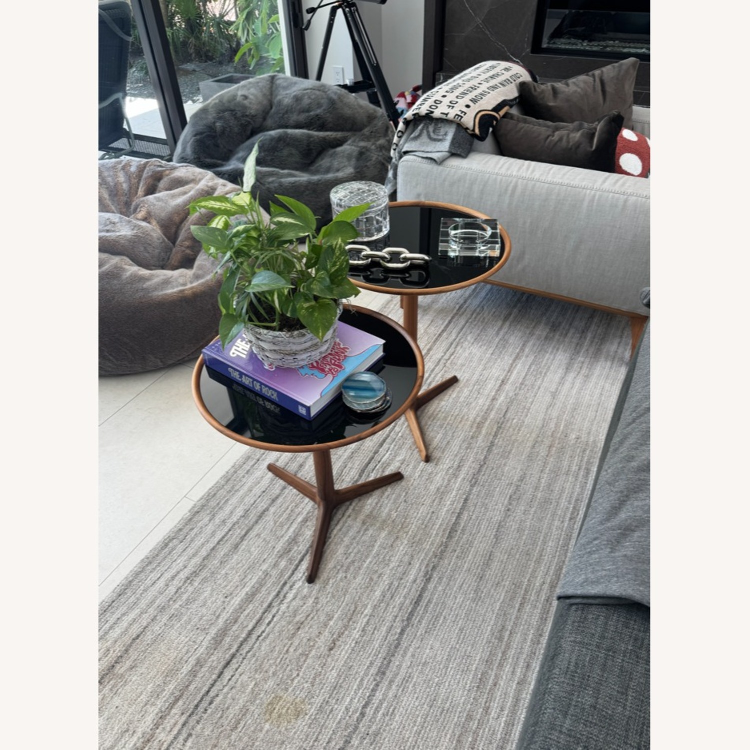 Round Side Tables Set of 2 - image-3