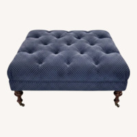 Vintage/Antique Blue Ottoman