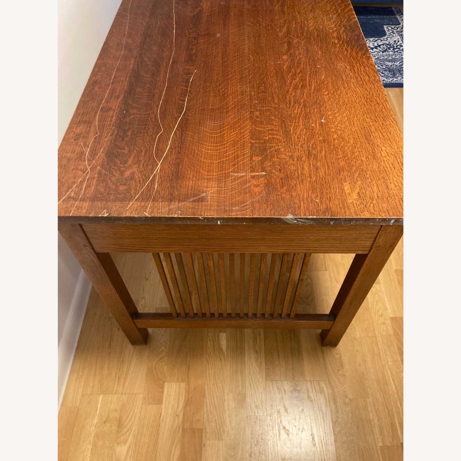 Stickley Brothers Furniture Dark Brown Wood Desk - image-9