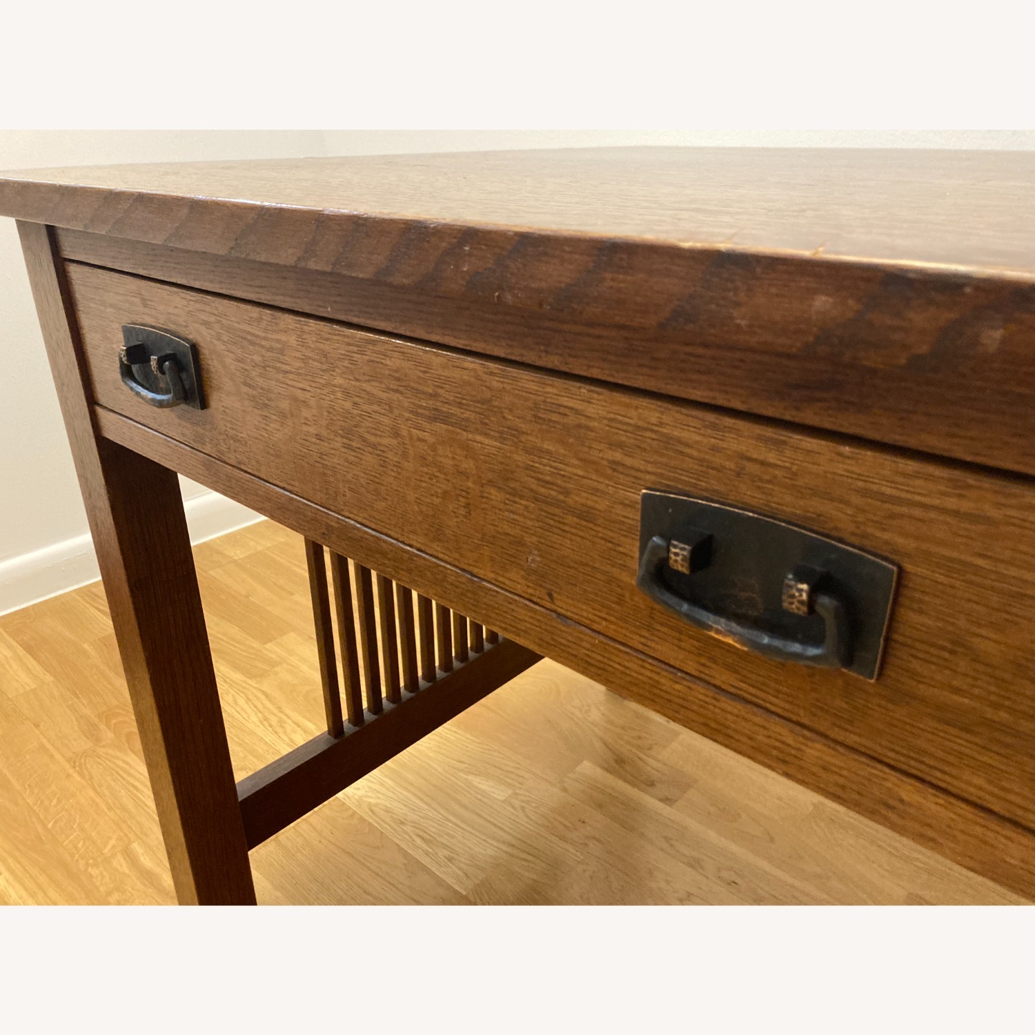 Stickley Brothers Furniture Dark Brown Wood Desk - image-6