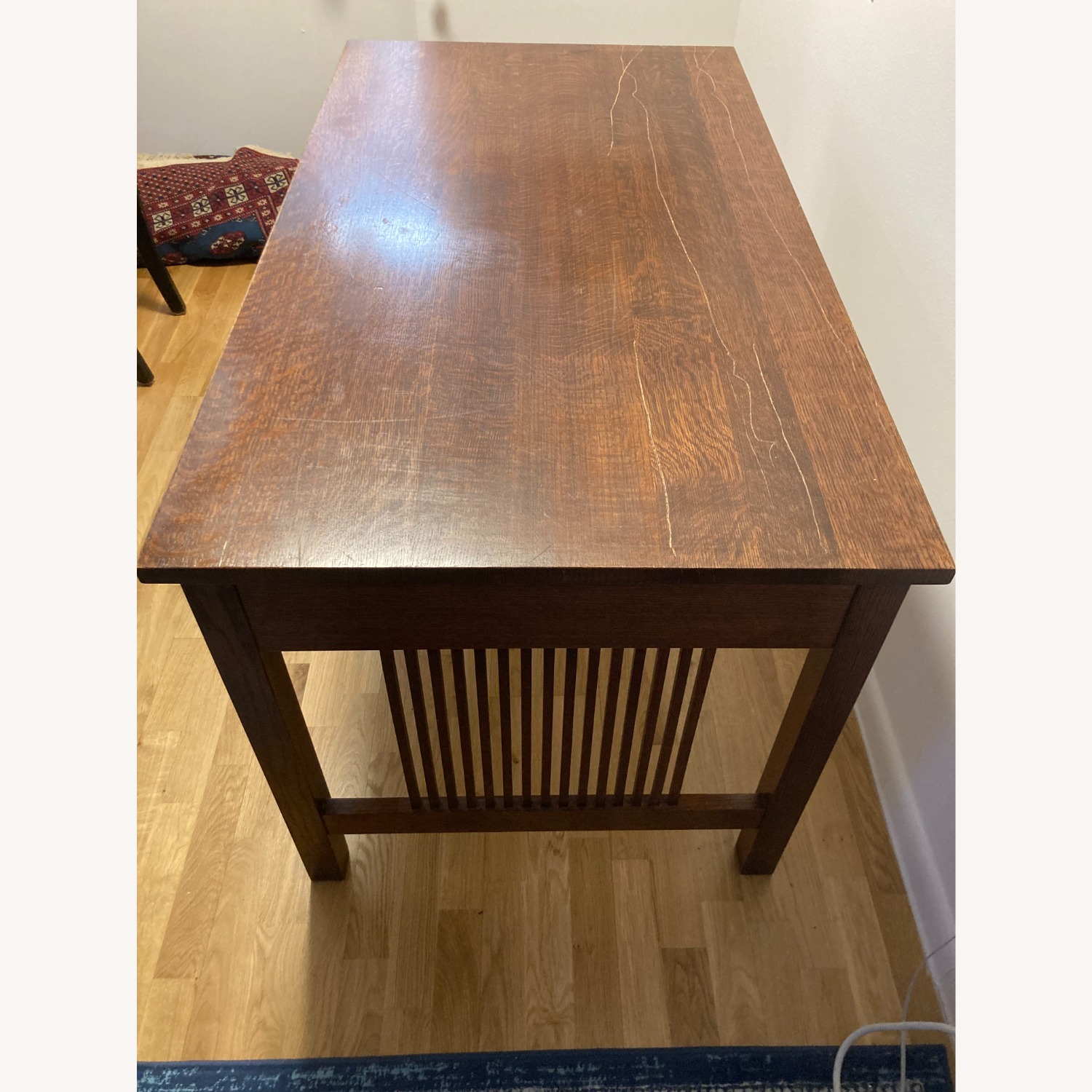 Stickley Brothers Furniture Dark Brown Wood Desk - image-10
