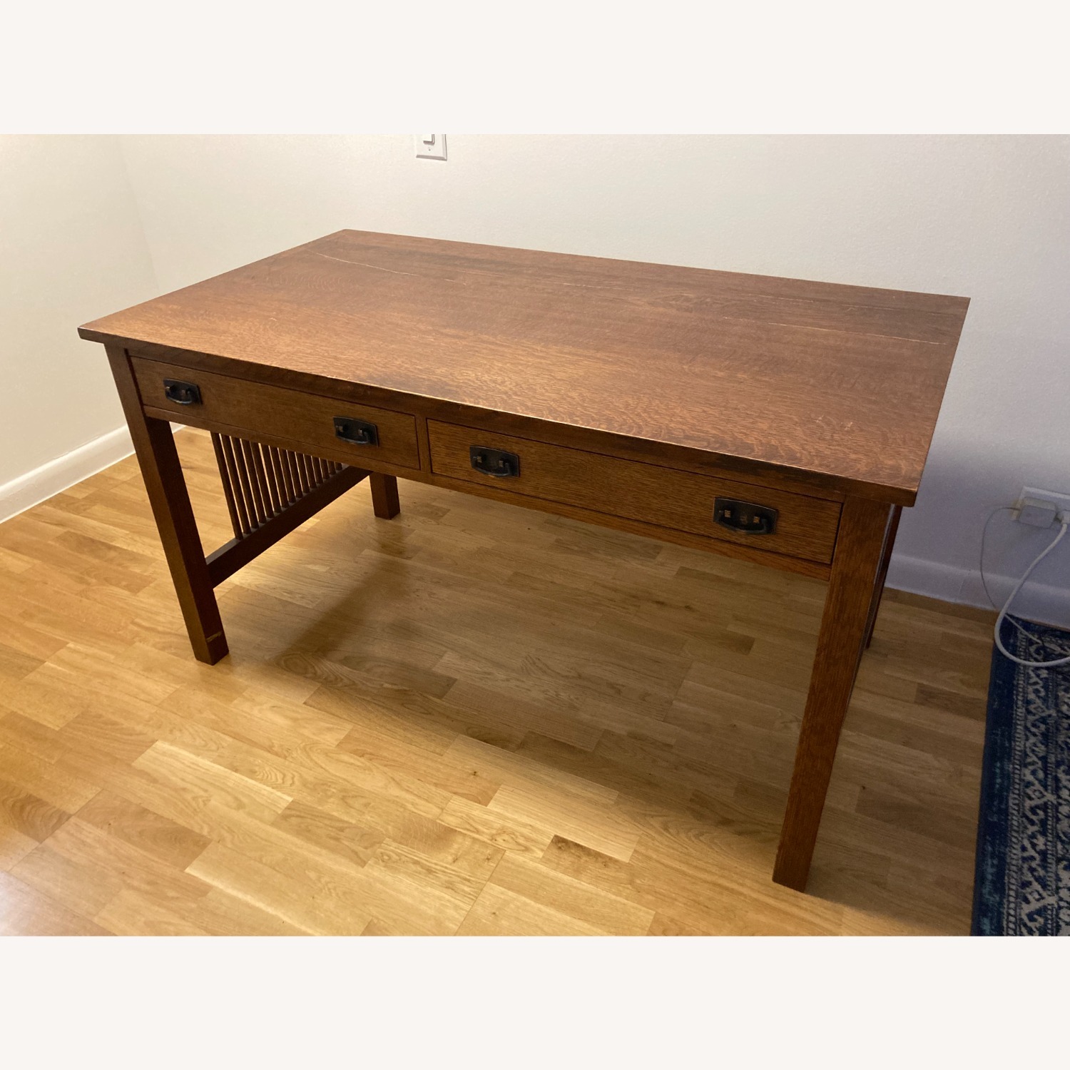 Stickley Brothers Furniture Dark Brown Wood Desk - image-1