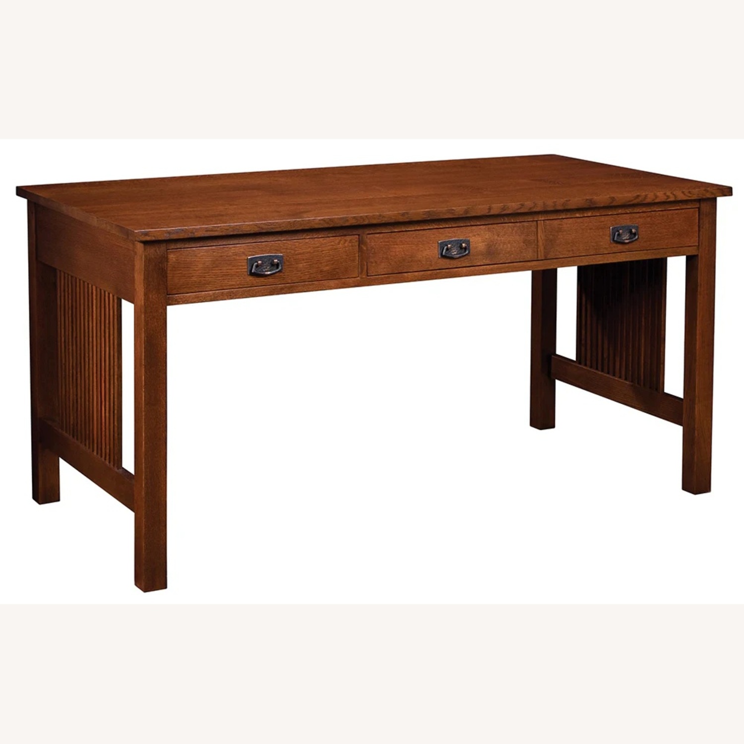 Stickley Brothers Furniture Dark Brown Wood Desk - image-12