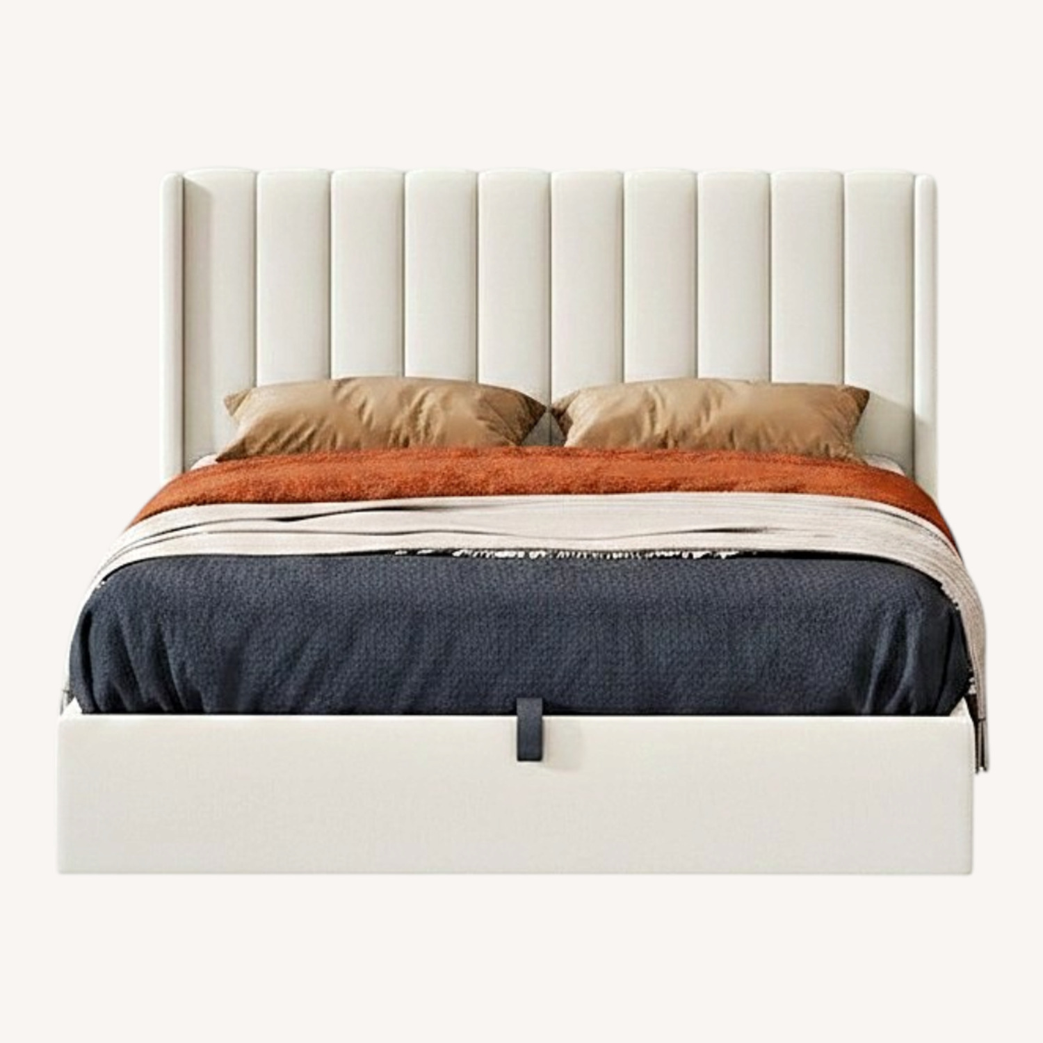 Wayfair Queen Storage Bed Frame with Wingback Headboard - image-6