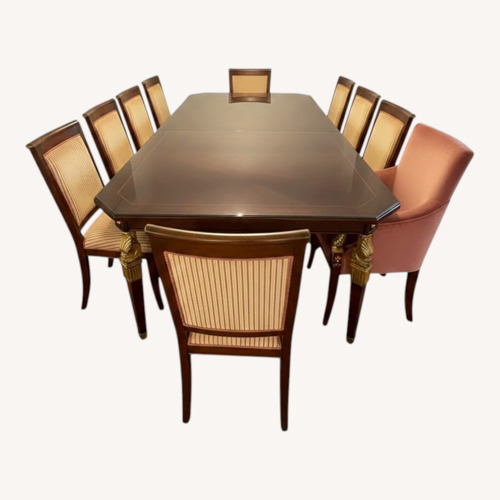 Used  Italian Dining Table + 12 Chairs for sale on AptDeco