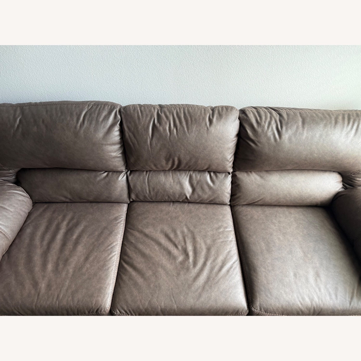 Ashley Dark Brown 3+ Seater Sofa - image-3