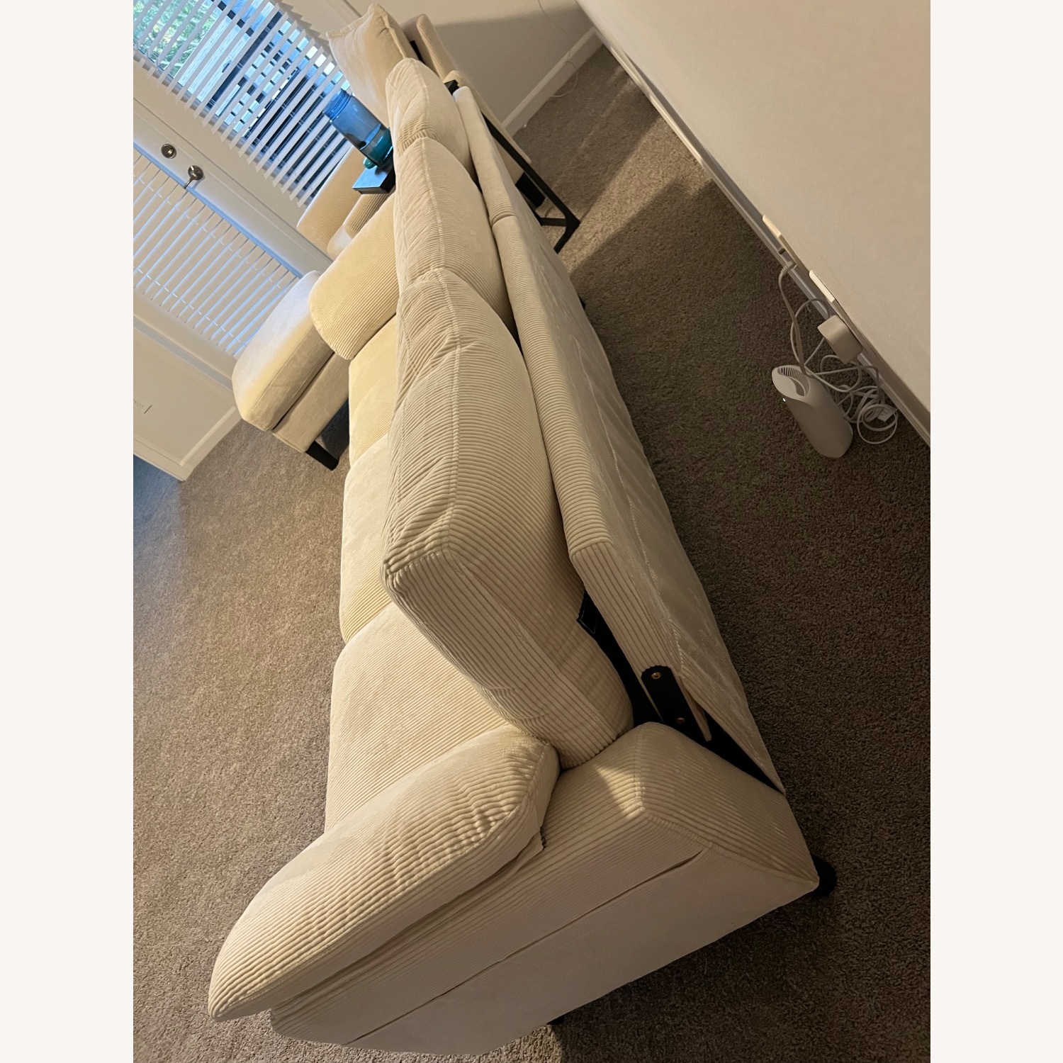 Wayfair Couch, Chair and Foot Stool with Storage  - image-7