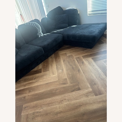 Used Bonaldo Blue Fabric 2 Piece Sectional for sale on AptDeco