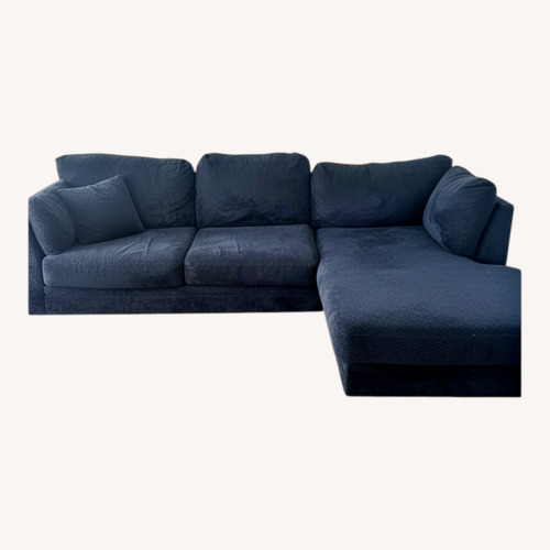 Used Bonaldo Blue Fabric 2 Piece Sectional for sale on AptDeco