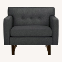 Room & Board Blue Fabric Armchair