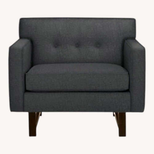 Used Room & Board Blue Fabric Armchair for sale on AptDeco