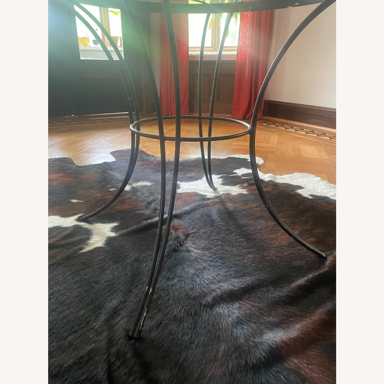 1950s Deco Arturo Pani Style Iron and Brass Table - image-3
