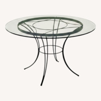 1950s Deco Arturo Pani Style Iron and Brass Table