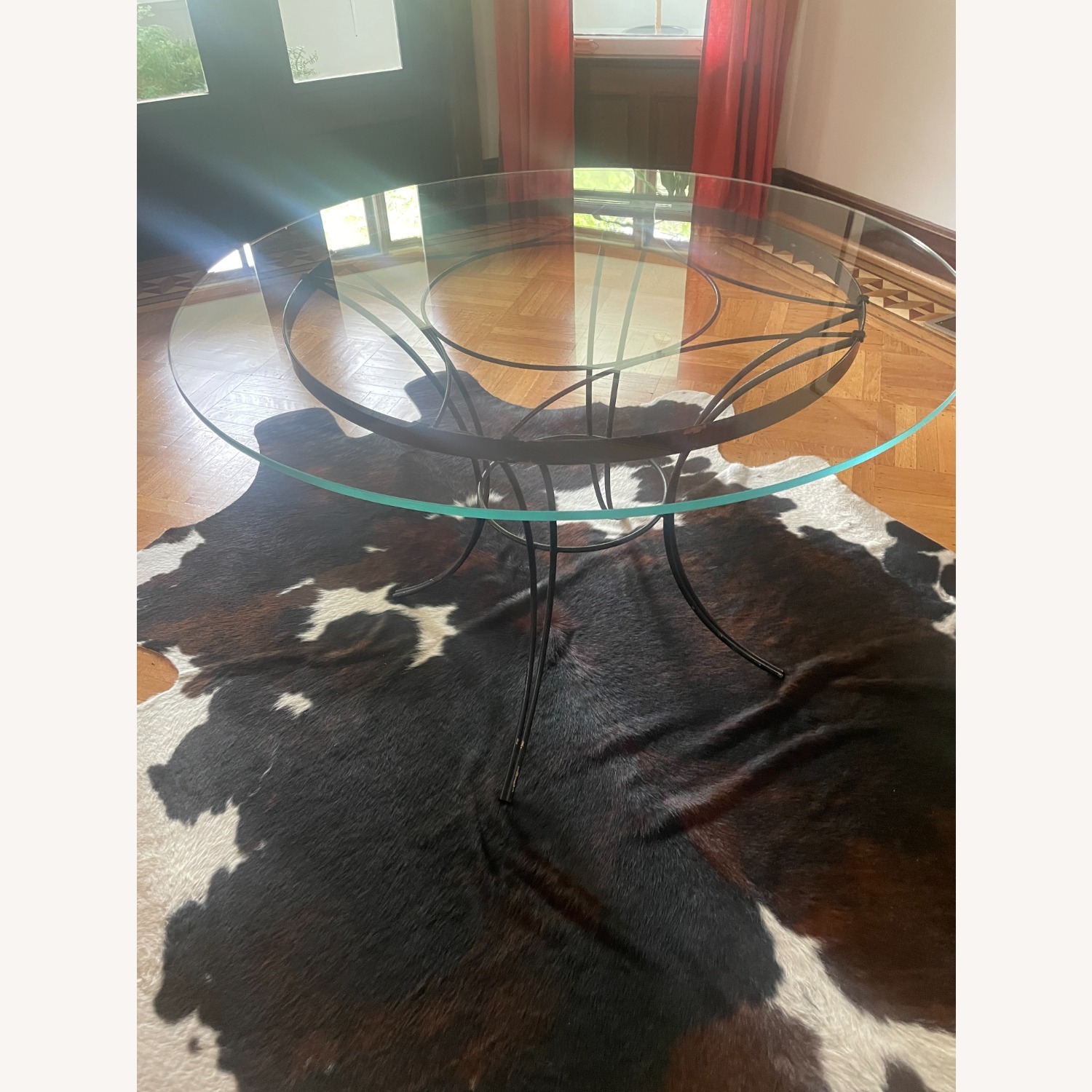 1950s Deco Arturo Pani Style Iron and Brass Table - image-2
