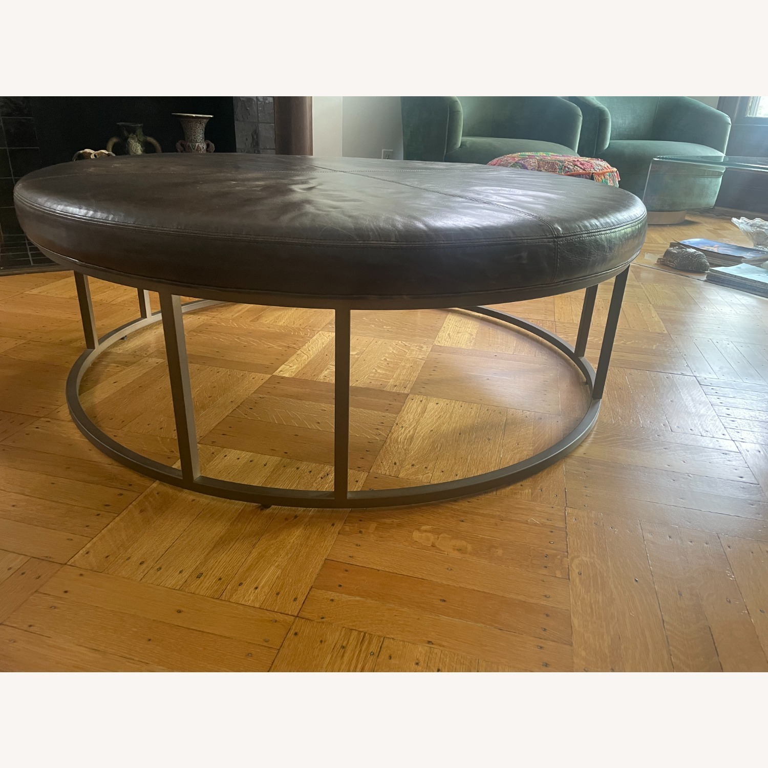 Mitchell Gold + Bob Williams Carmen Dark Brown Ottoman - image-2
