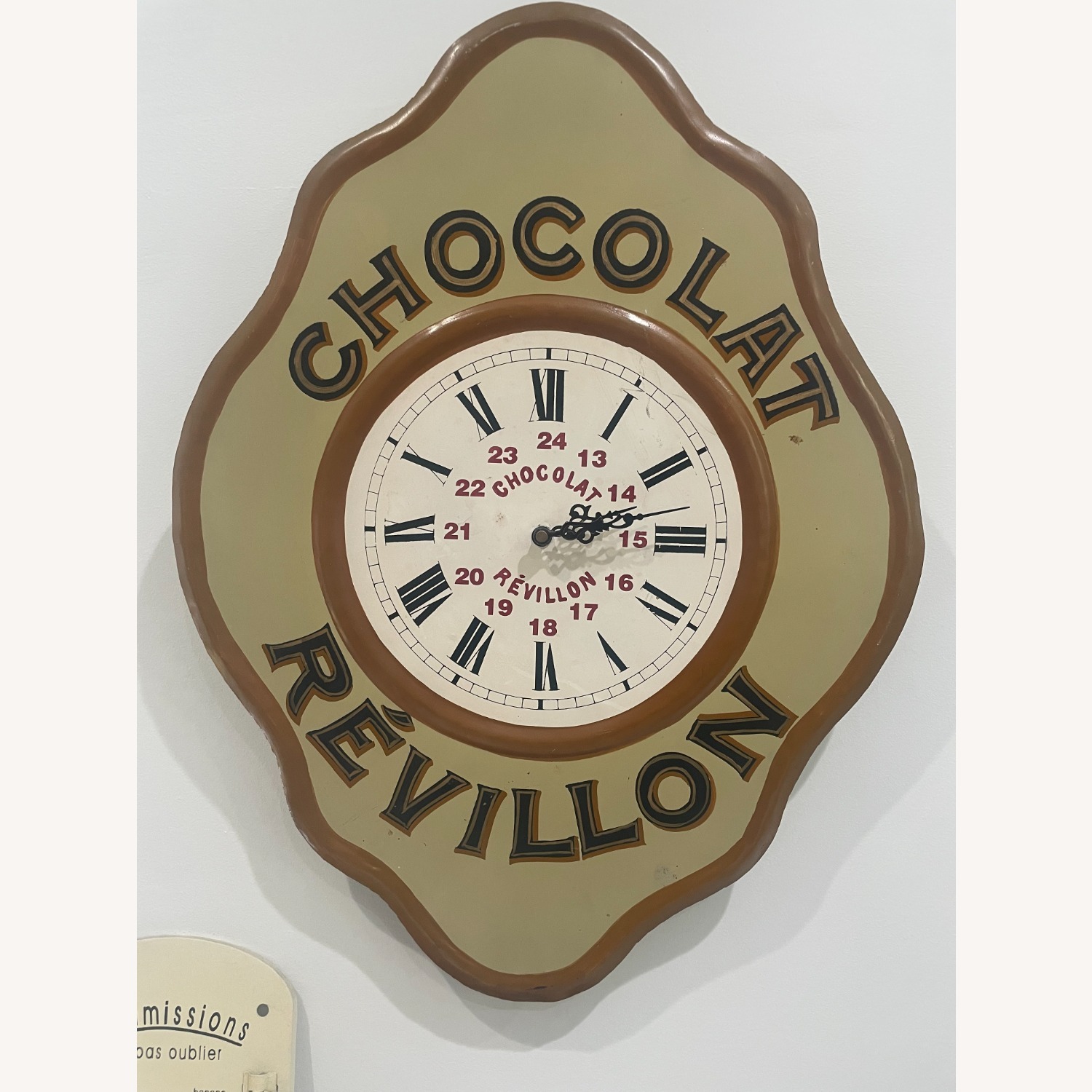 Vintage/Antique French Advertising Clock - image-2