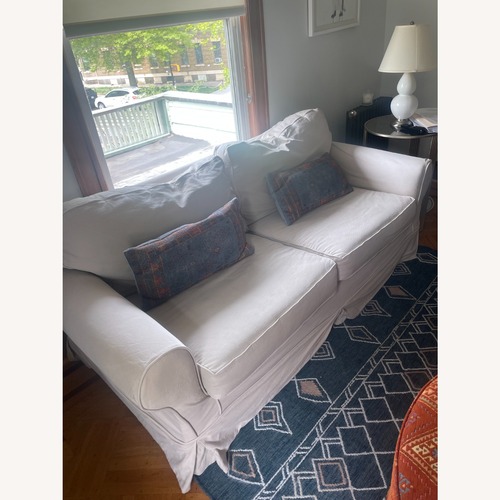 Used Mitchell Gold + Bob Williams Alexa Natural Loveseat for sale on AptDeco