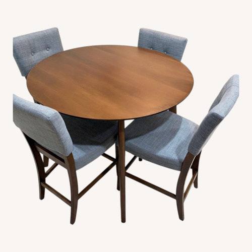 Used Bob's Discount Dark Brown Table with 4 Chairs  for sale on AptDeco