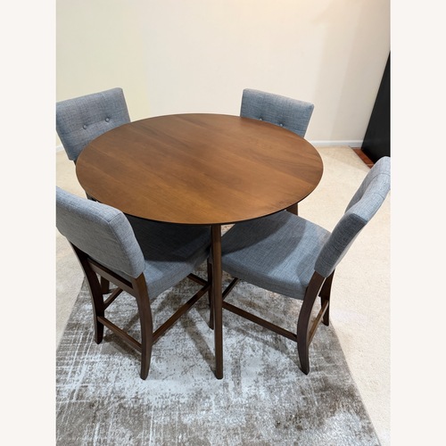 Used Bob's Discount Dark Brown Table with 4 Chairs  for sale on AptDeco