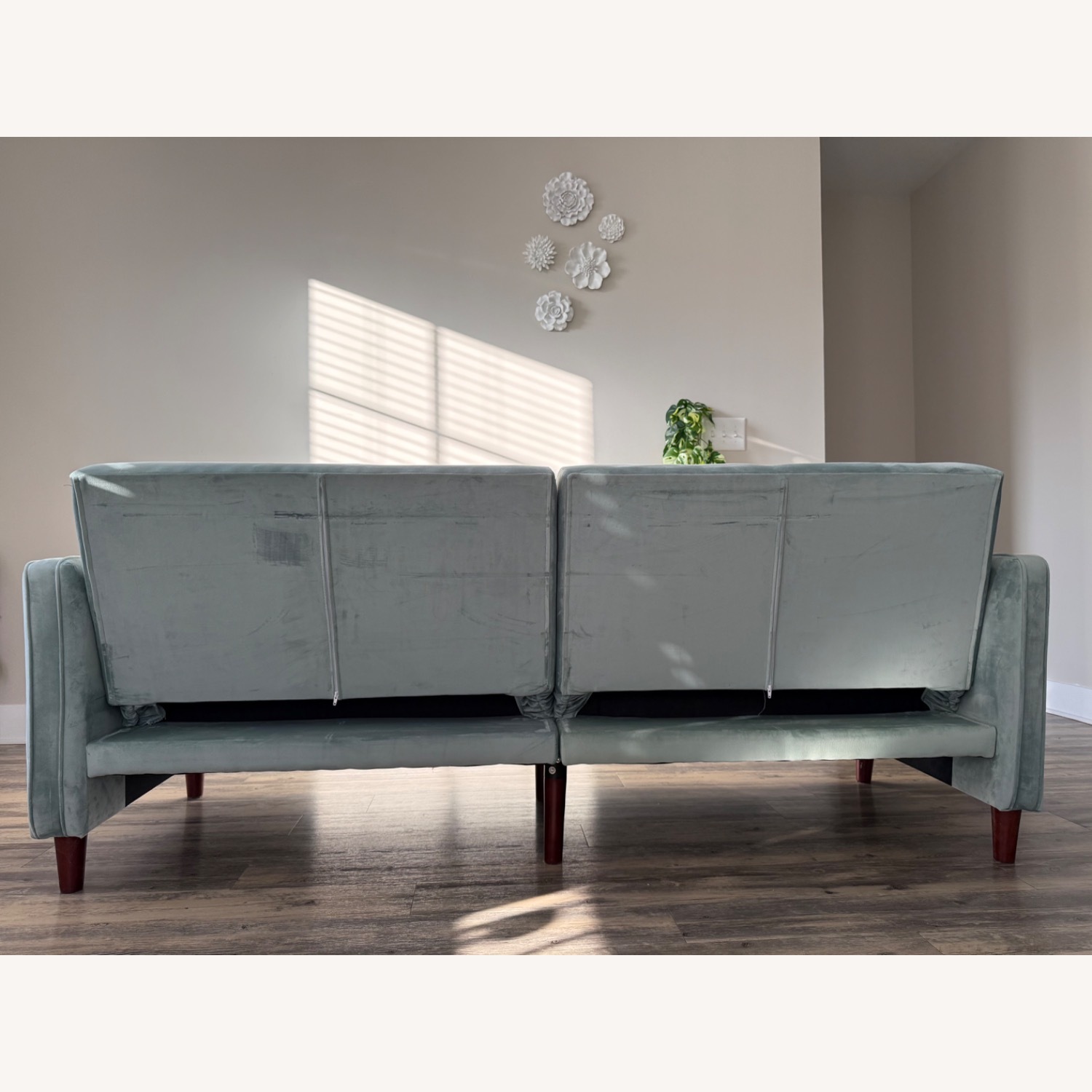 Target Green Velvet 3+ Seater Sofa - image-2