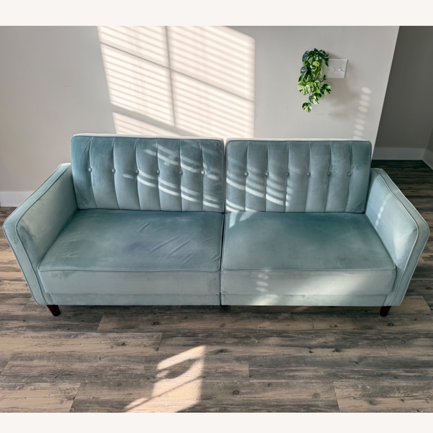 Target Green Velvet 3+ Seater Sofa - image-5