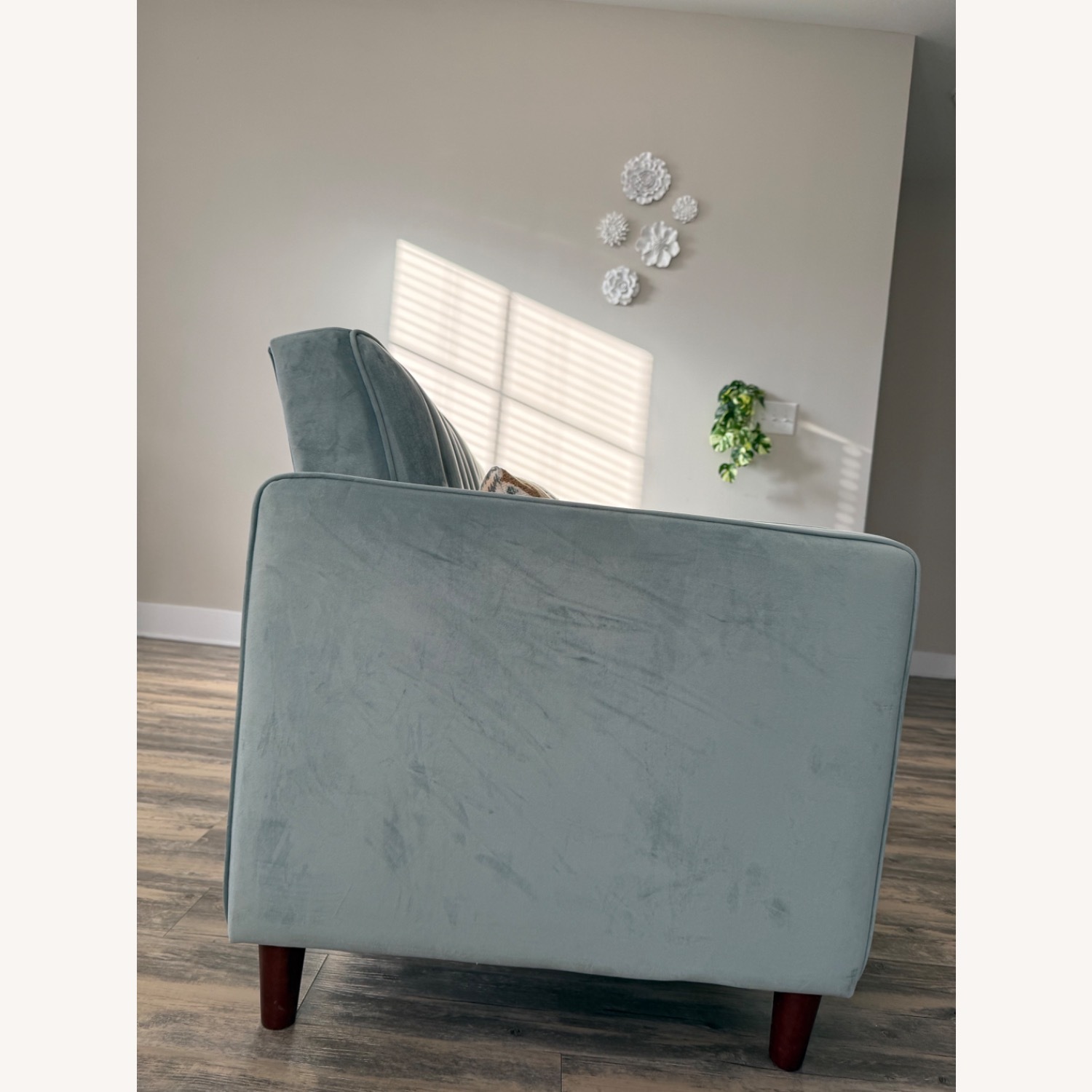 Target Green Velvet 3+ Seater Sofa - image-3
