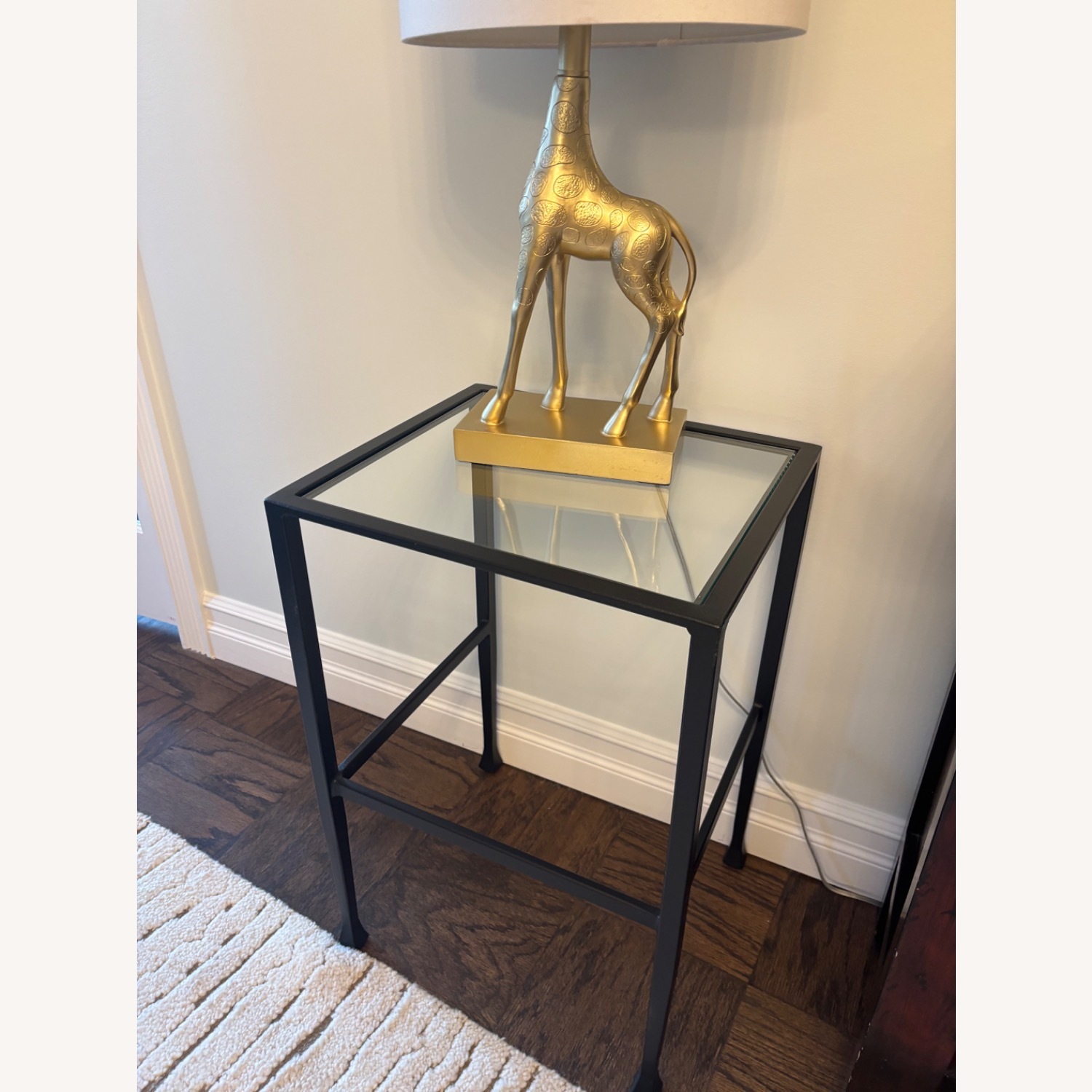 Pottery Barn Tanner Black Glass Coffee Table - image-6