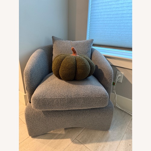 Used Amazon Light Gray Accent Chair for sale on AptDeco