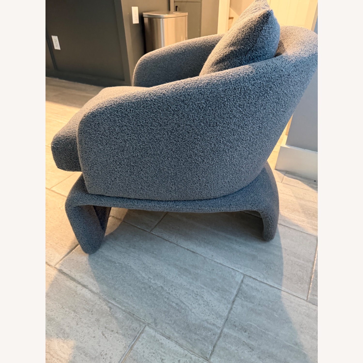 Amazon Light Gray Accent Chair - image-4