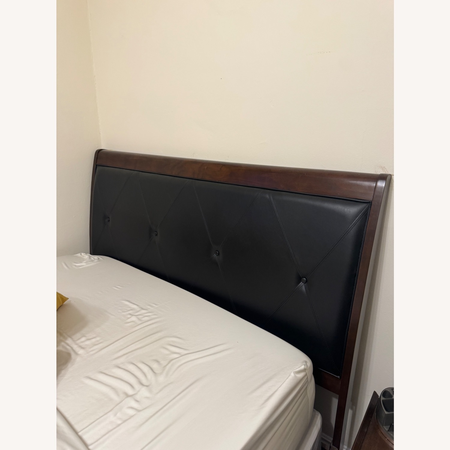 Ashley Furniture Dark Brown Wood Queen Bed - image-2
