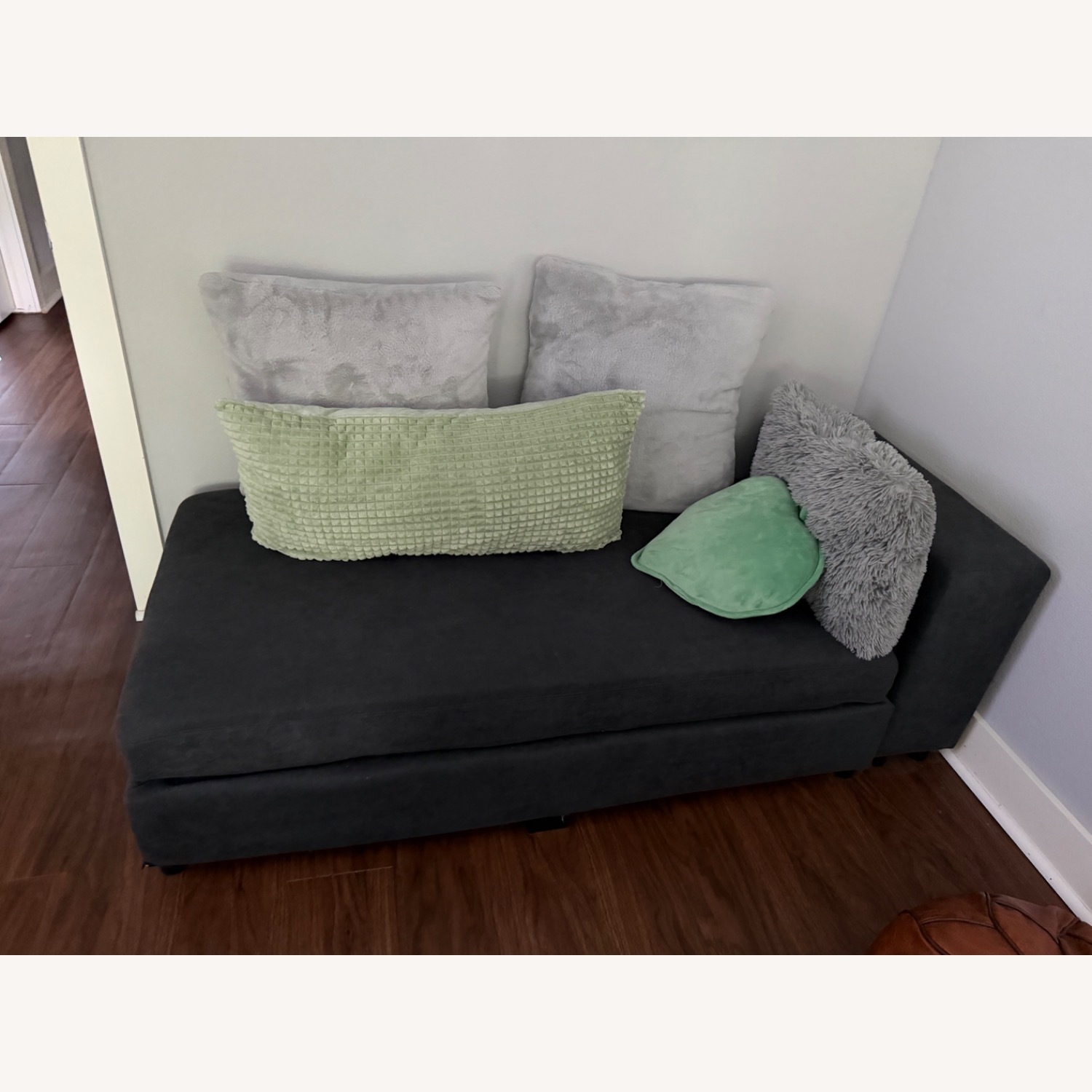 Amazon Dark Gray Chaise Lounge - image-3