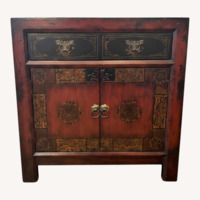 Vintage/Antique Dark Brown Wood Chest