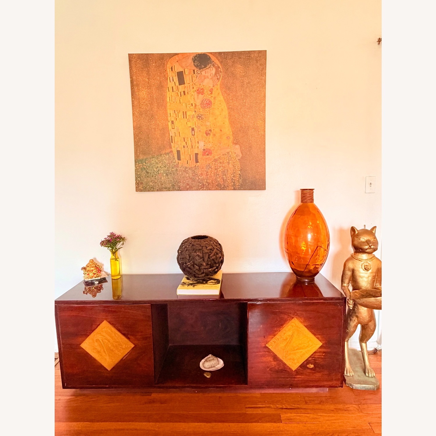 Buffet with 2 Door Walnut Wood  - image-1