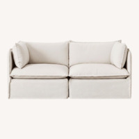 Anabei Eggshell White 2 Seater Sofa