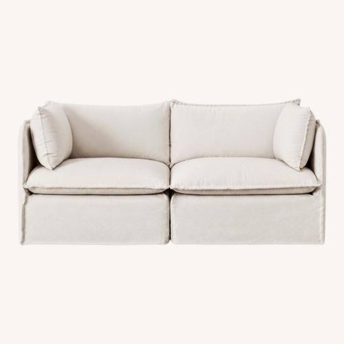 Used Anabei Eggshell White 2 Seater Sofa for sale on AptDeco