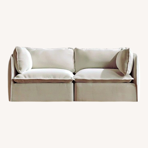 Used Anabei Eggshell White 2 Seater Sofa for sale on AptDeco