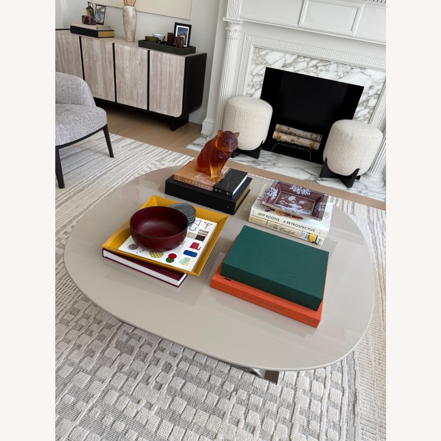 B&B Italia Pathos Natural Lacquer Coffee Table - image-1