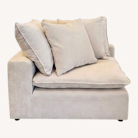 Single Costco Sereen Corner Wedge Chair - Cream 