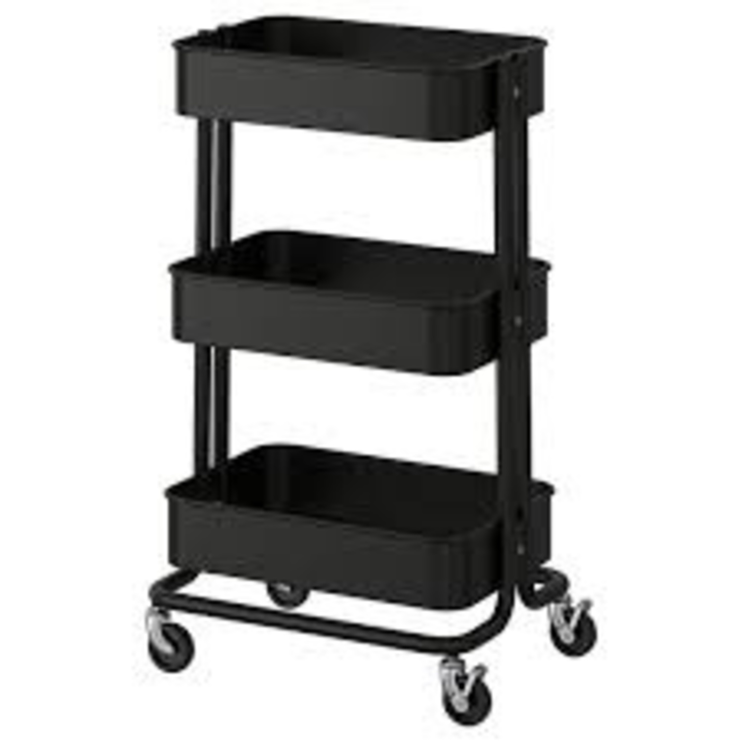 IKEA Black Metal Bar Cart - image-5